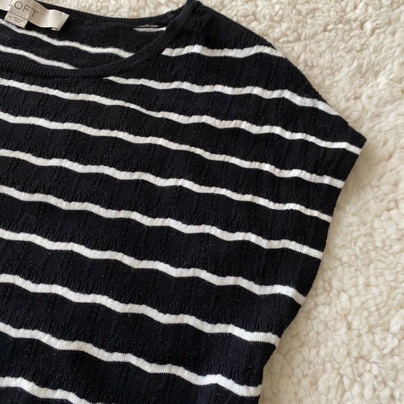 LOFT - striped knit top - Picture 5 of 6